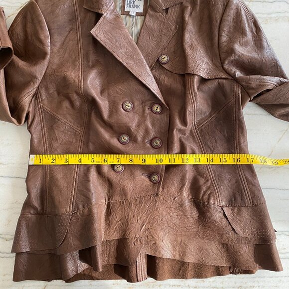 People Like Frank Leather Jacket Sz M - Picture 9 of 10